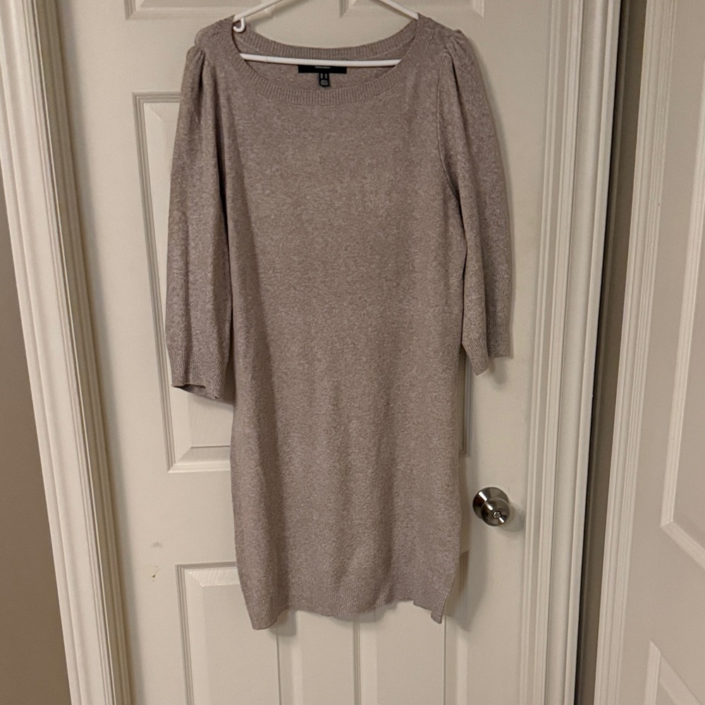 Vero Moda Women's Long Sleeve Tan Dress